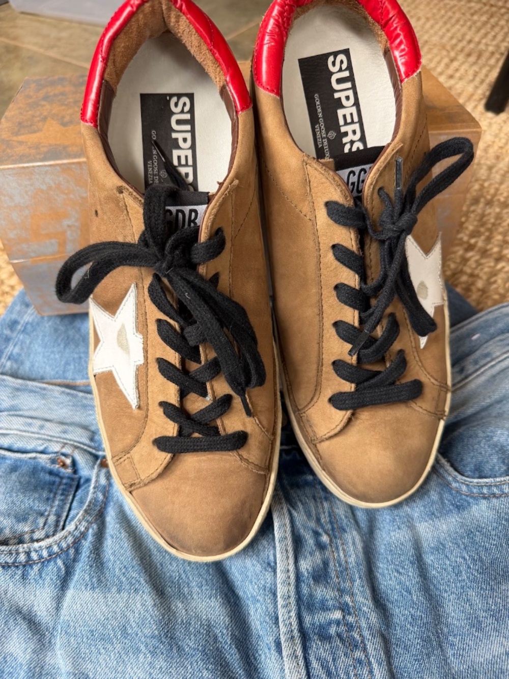 Golden Goose Superstar Sneakers | Olive Nabuk | EU 40 with box - Picture 9 of 12